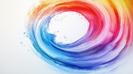 Fototapeta premium Abstract blue water splash with ripples and droplets