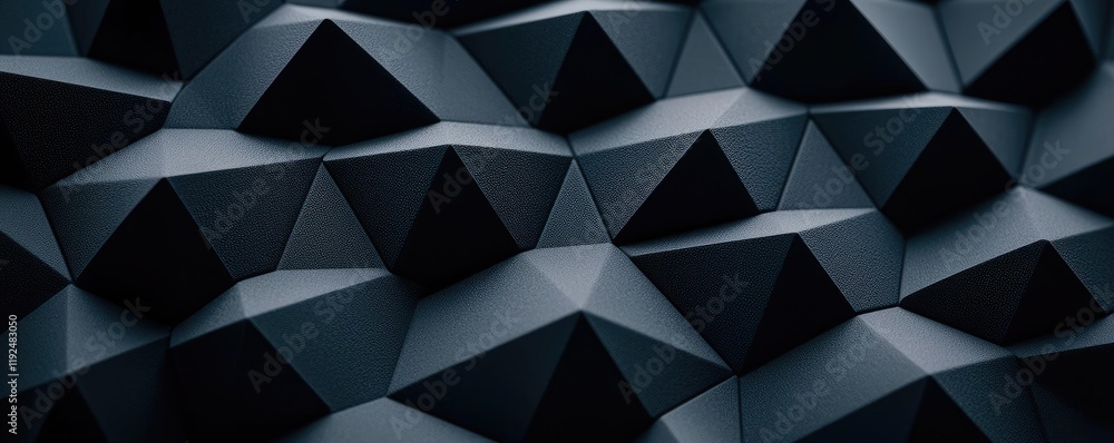Poster Studio absorber concept. Abstract dark geometric shapes create a modern and stylish background texture.