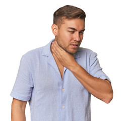 Obraz premium Young Caucasian man in studio
