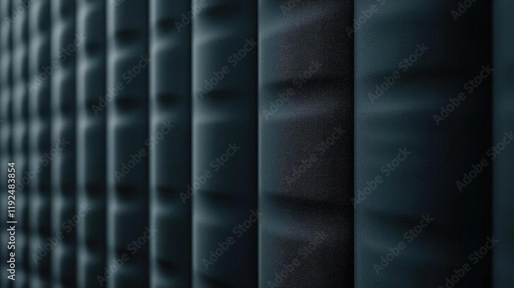 Poster studio absorber concept. a close-up view of a textured wall showcasing modern architectural design.