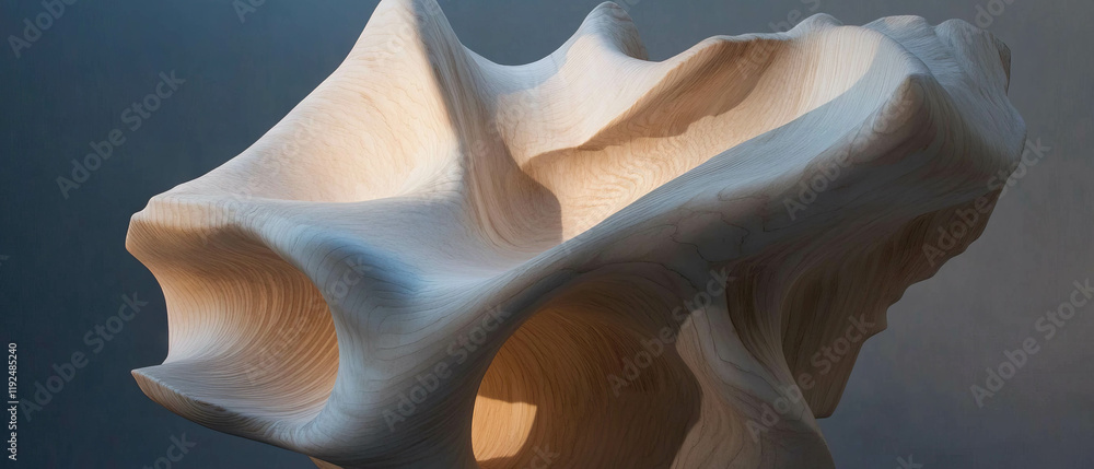 Aufkleber Rotating geometric shapes display dynamic transformation with intricate forms
