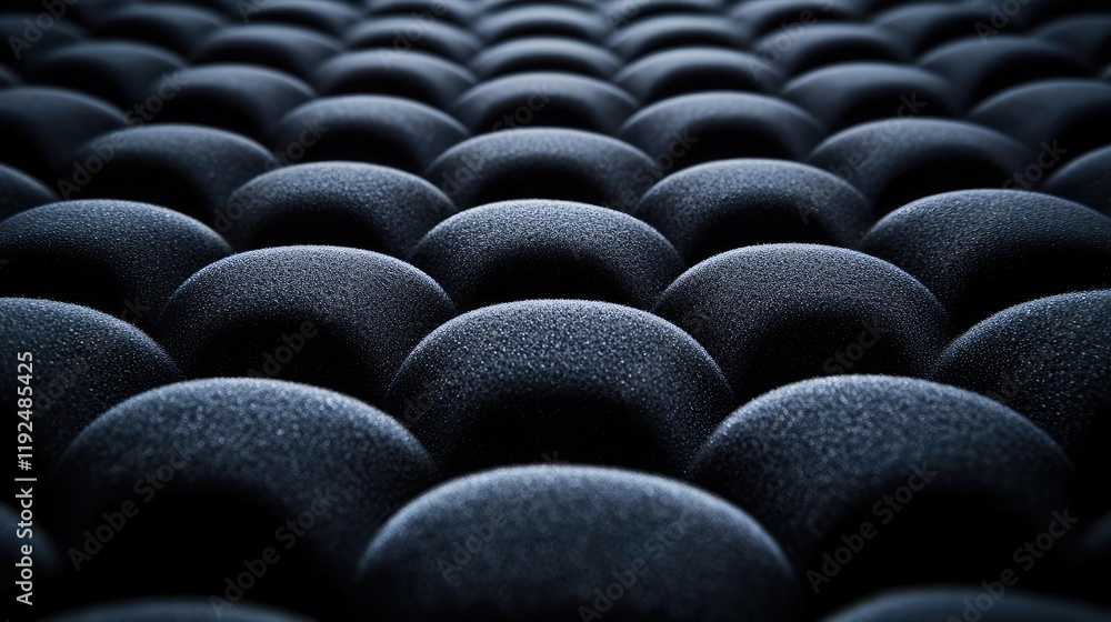 Aufkleber studio absorber concept. abstract geometric pattern of textured spheres in a dark, moody color schem