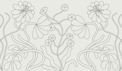 Obraz premium Vintage card with forget me not flowers and gerbera daisy flowers. Floral wreath. Decorative flowers background with label designs. Floral background for cosmetics packaging