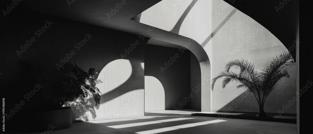 Poster Elegant interior featuring simple matte design and timeless architectural elements