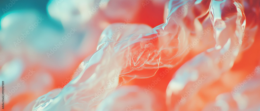 Aufkleber soft blurred shapes create a dreamy and abstract visual experience on matte backgrounds