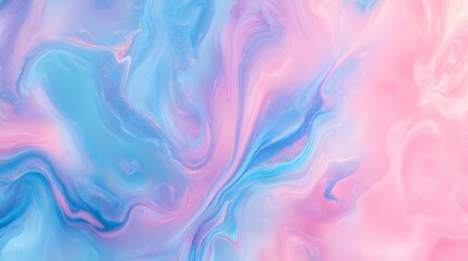 Fototapeta premium Abstract Pastel Swirls of Pink and Blue Hues