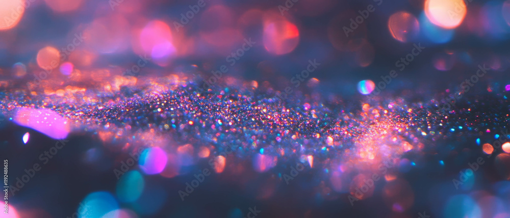 Aufkleber sparkling glitter particles create a mesmerizing and dazzling effect in vibrant colors