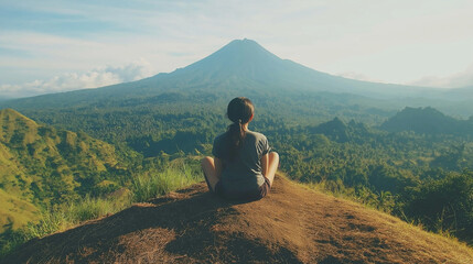 Fototapeta premium Exploring Scenic Mountain Adventure and Breathtaking Nature Views