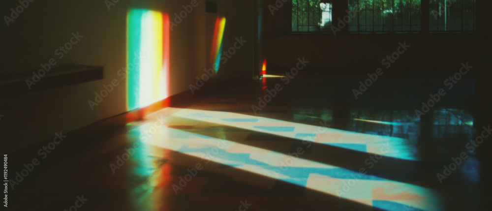 Aufkleber Exploring subtle shadows and highlights that enhance dimensionality in minimalist settings