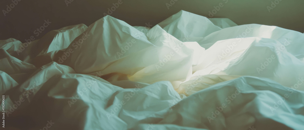 Fototapete elegant interplay of textures and light creates a serene atmosphere in soft paper forms