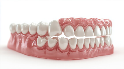 Obraz premium A detailed 3D render highlighting endodontic procedures and tools on a pristine white surface. 