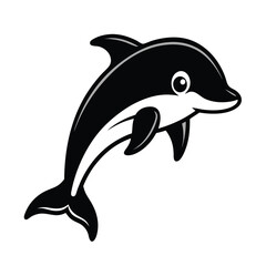 Fototapeta premium vector design silhouette of a whale 