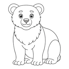 Naklejka premium vector design silhouette of a bear 