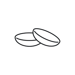 Contact lenses icon.