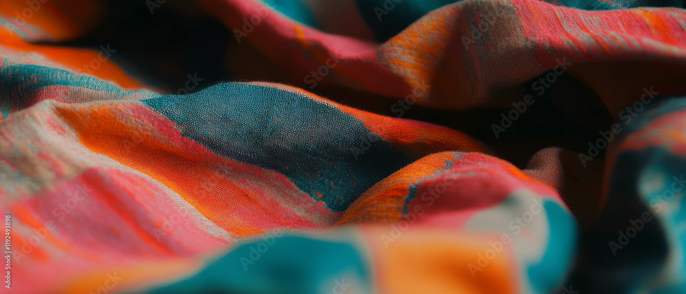 Poster vivid colors merging and blending seamlessly in a vibrant abstract display