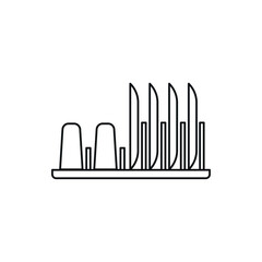Dish rack icon.