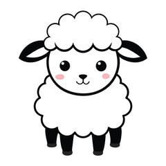 Fototapeta premium vector design silhouette of a sheep 