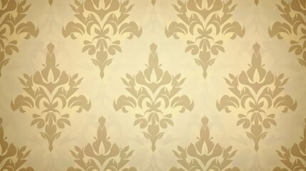 Fototapeta premium Vector Damask Wallpaper Design: Featuring a Floral Vintage Pattern That's Seamless in the Swatches Palettes