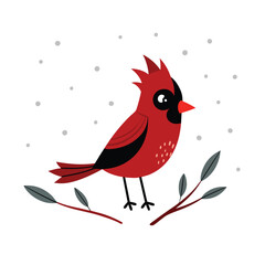 Obraz premium vector design silhouette of a bird red 