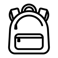 backpack Line Icon