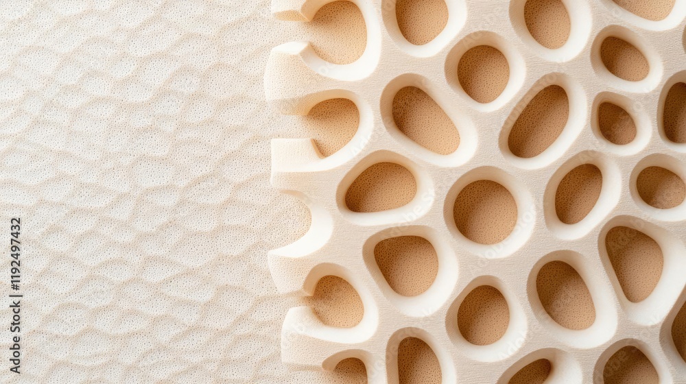 Aufkleber studio absorber concept. abstract texture with intricate cut-out design on a smooth surface.