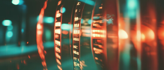 Cinematic texture with retro film grain overlay in vibrant colors and smooth aesthetics