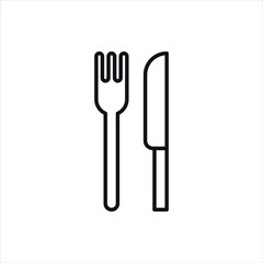 Fork and knife icon.