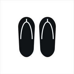 Flip flops icon.