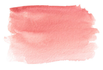 Watercolor stain, background brown-pink color with a hint of orange.