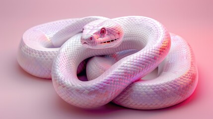 Fototapeta premium white snake