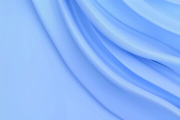 Elegant abstract light blue fabric with flowing, soft, and smooth textures background