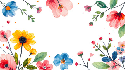 Greeting card template. Template frame design for greeting card.AI generated image, ai