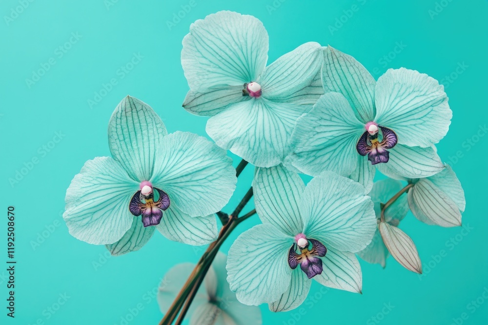 Poster a close-up view of various flowers in a decorative vase, suitable for use in floral design or still 
