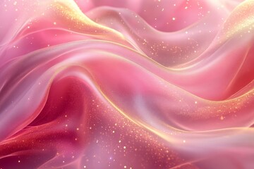 Obraz premium Abstract Background in Pink and Gold with Elegant Lighting, Generative AI