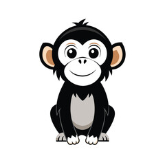 Obraz premium cute chimpanzee v