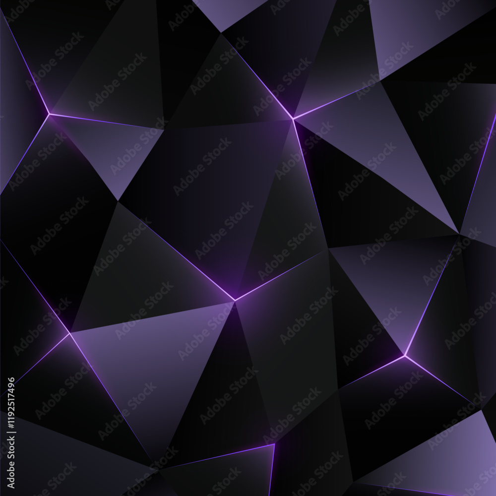 Poster dark low poly metal background. abstract geometric backdrop with triangle. concept of innovation. sh