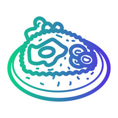 rice Line Gradient Icon