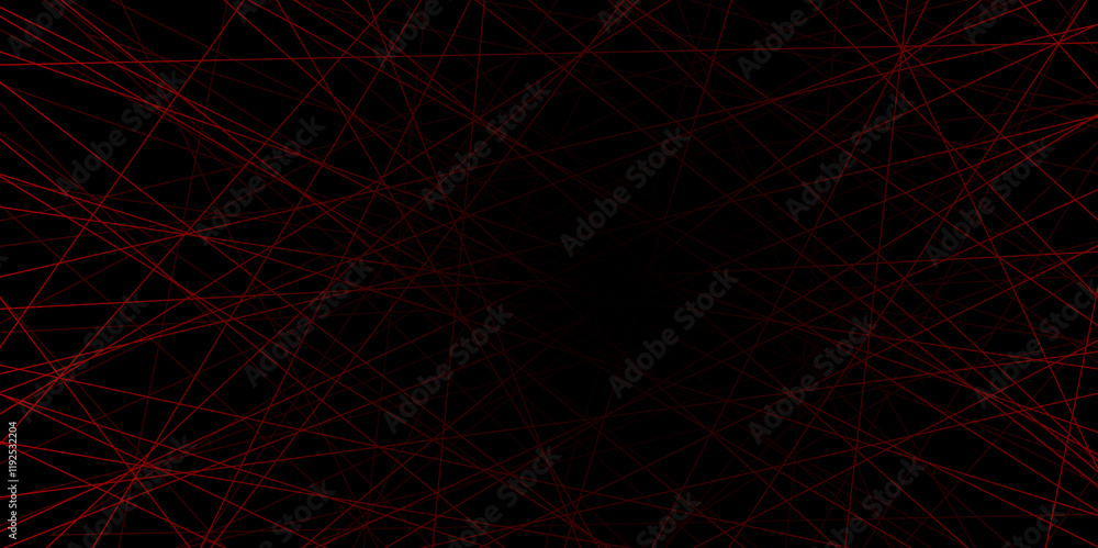 Aufkleber abstract beautiful perfect random lines background. abstract black lines with red background creativ