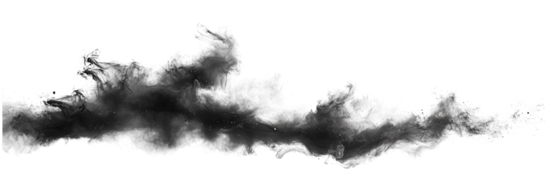 Contemporary black minimalist art dynamic abstract shapes on white background