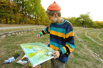  Surrounded by nature, they are armed with easels, brushes, and a palette of colors, inspiring each...
