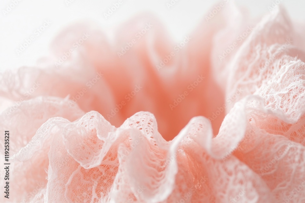 Poster close-up of a pink flower on a table with a simple background