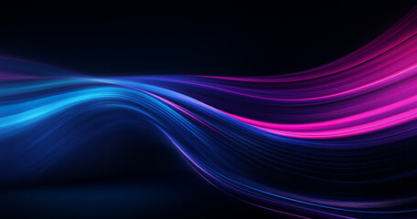 futuristic neon background with pink and blue light