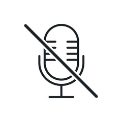 Muted microphone icon.