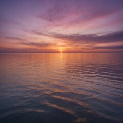 Obraz premium Experience the serene beauty of an abstract sunrise sky and ocean nature background. 