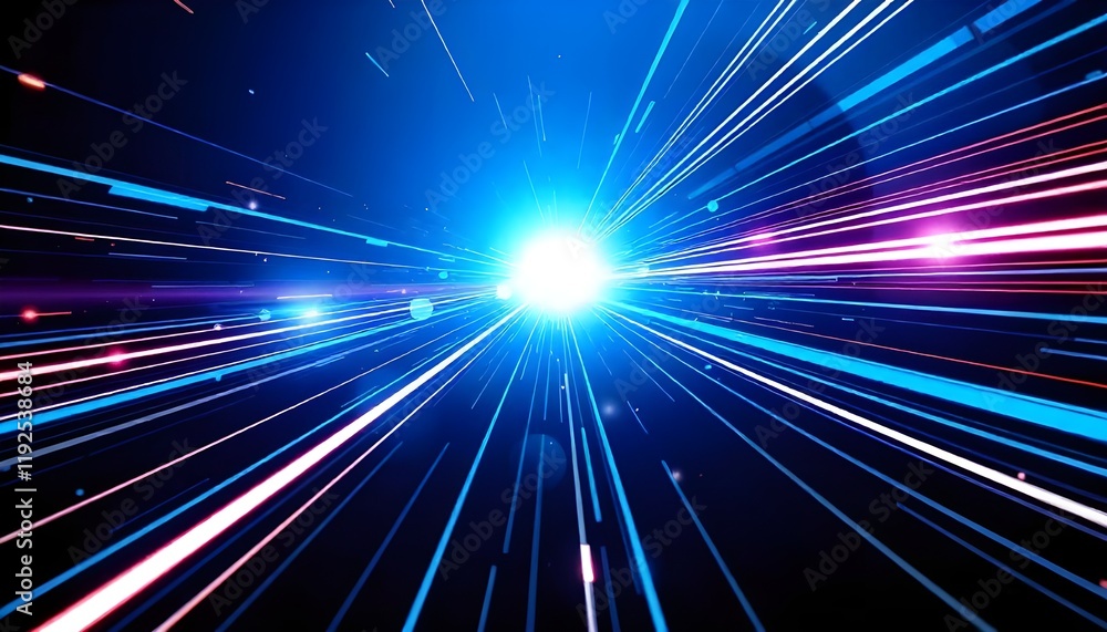 Aufkleber a vector abstract design representing science and futuristic energy technology, featuring dynamic li