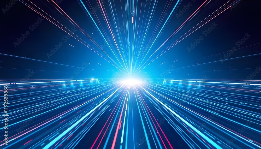 Aufkleber a vector abstract design representing science and futuristic energy technology, featuring dynamic li