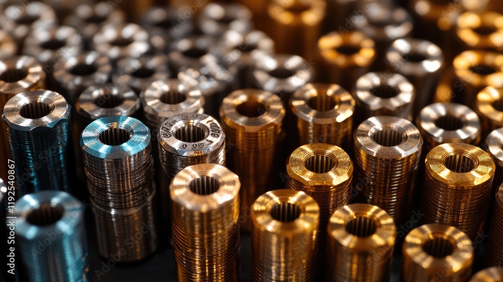 Poster assortment of nuts and bolts for various uses