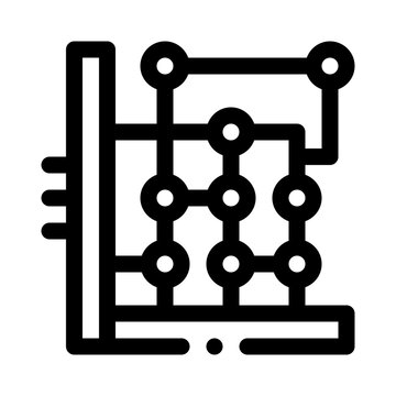 scatter plot line icon