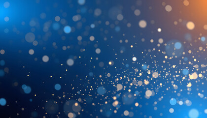 dark blue background with mesmerizing glowing particles scattered throughout, 8k, with white tones