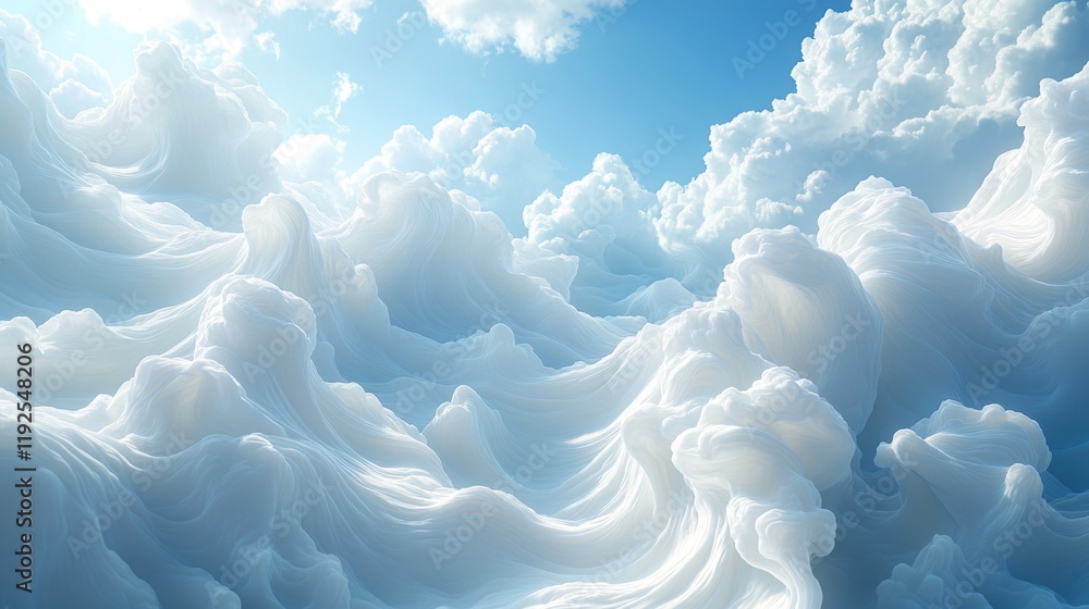 Aufkleber a cloudy sky with visible clouds
